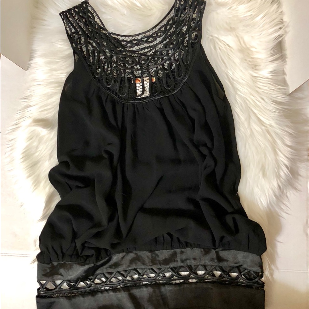 Aggie Black Lace Top